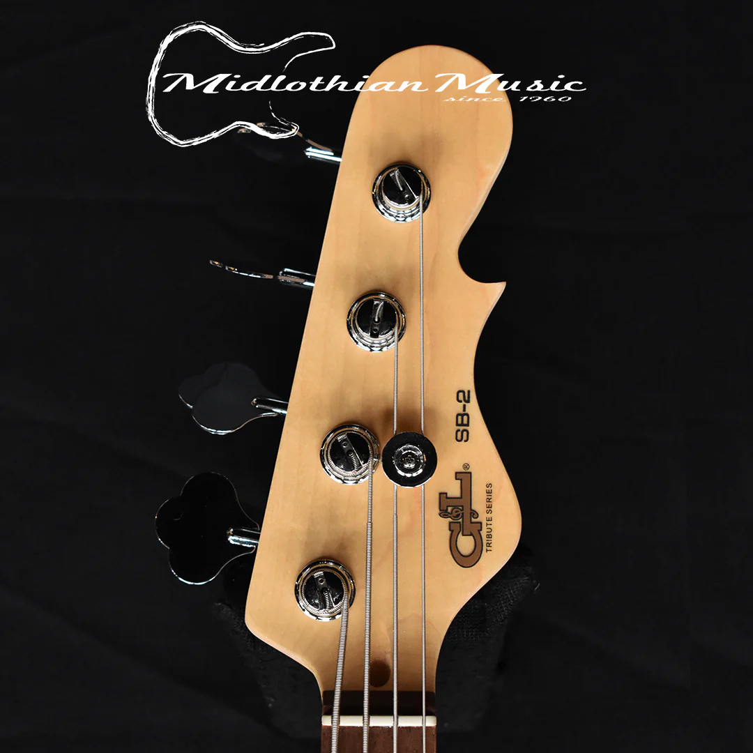 G&L Tribute SB-2 - Satin Black Finish - 4-String Electric Bass - Image 4