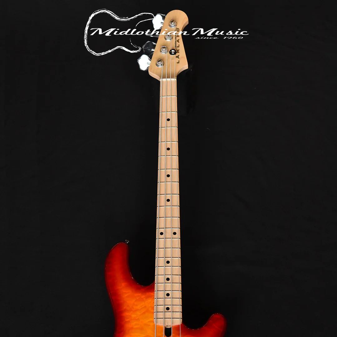 Lakland Skyline 44-02 - 4-String Deluxe Bass Guitar - Cherry Burst Gloss Finish (210619389) w/FREE GATOR GIG BAG - Image 3