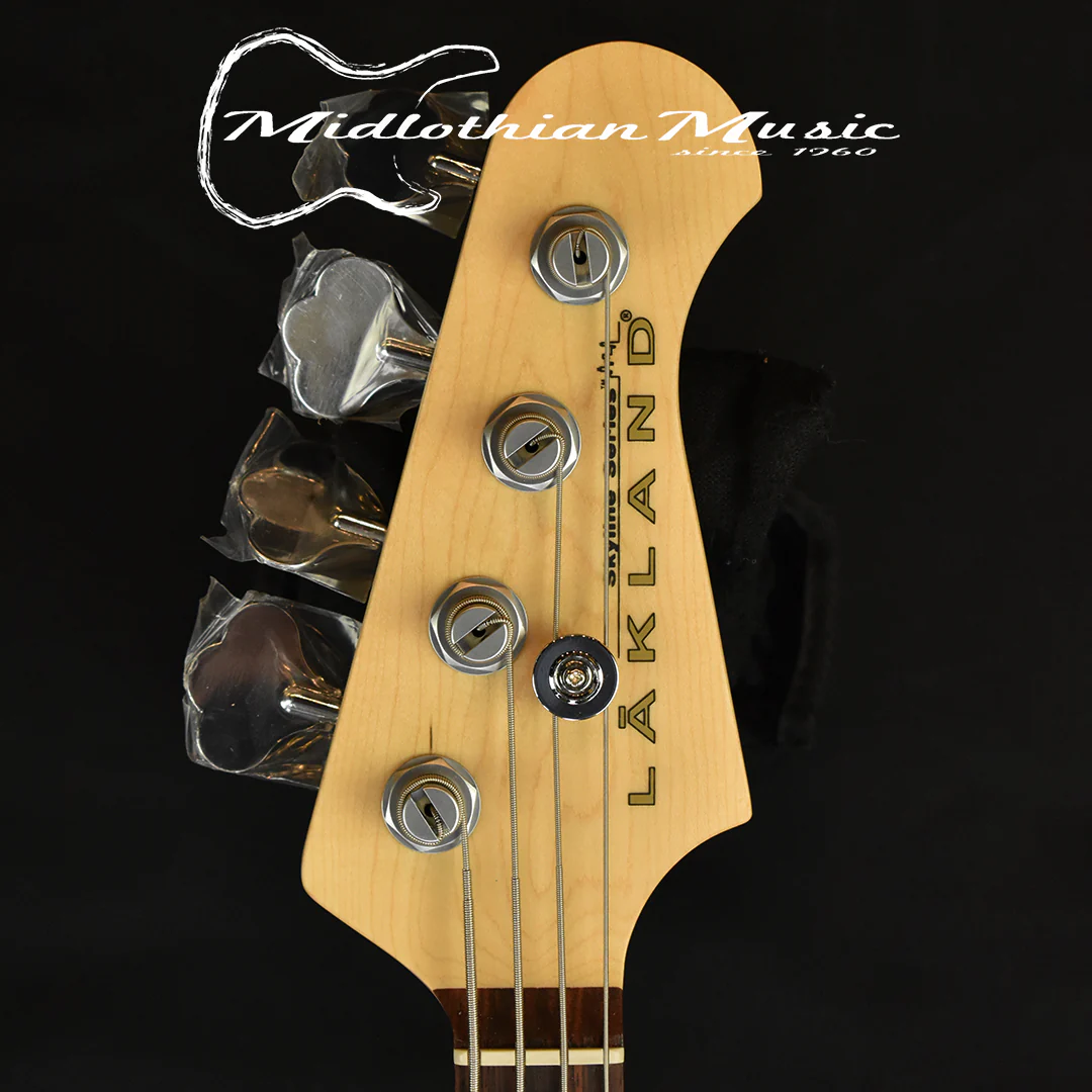 Lakland Skyline 44-64 Deluxe PJ Bass Guitar - Honeyburst Finish (220718048) w/FREE GATOR GIG BAG - Image 4