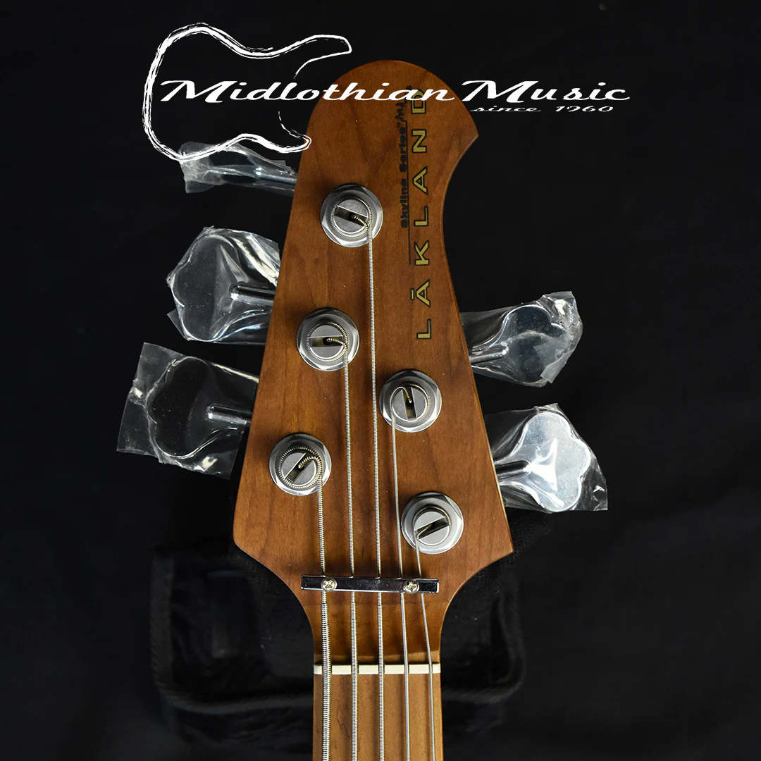 Lakland Skyline 55-02 Deluxe 5-String Bass - Quilted Satin Cherry Sunburst (210911284) w/FREE GATOR GIG BAG - Image 4