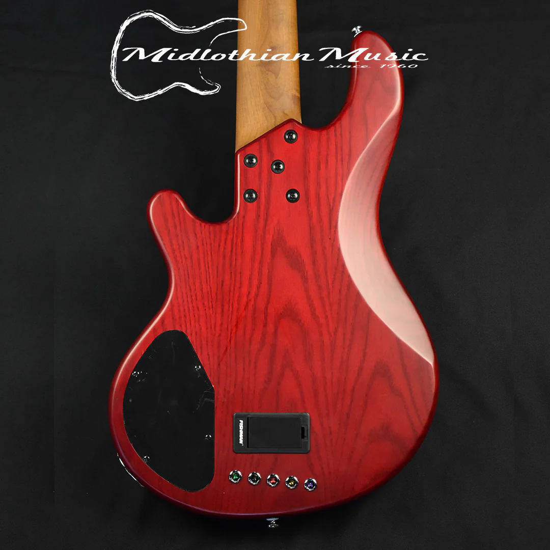 Lakland Skyline 55-02 Deluxe 5-String Bass - Quilted Satin Cherry Sunburst (210911284) w/FREE GATOR GIG BAG - Image 6