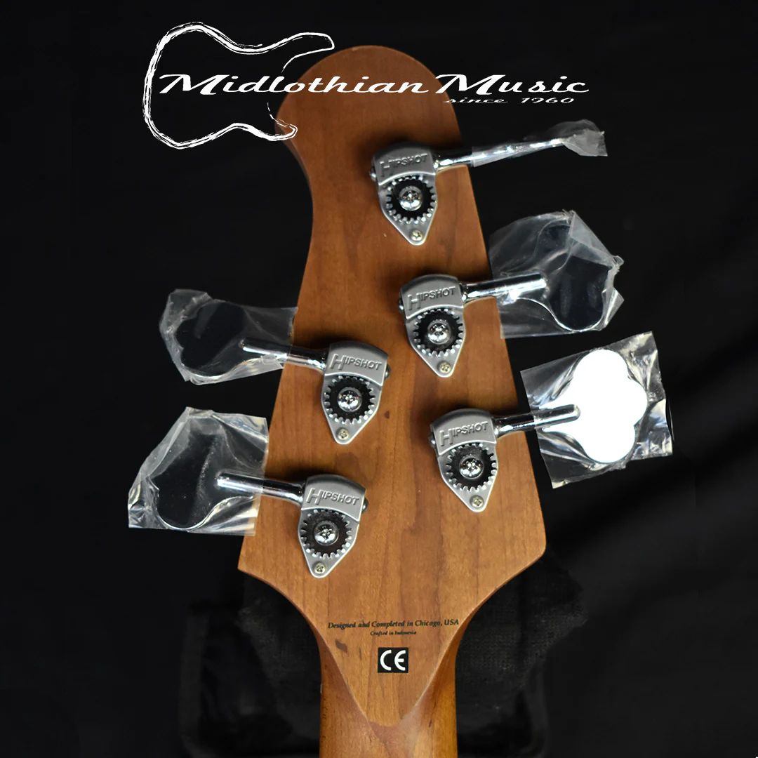 Lakland Skyline 55-02 Deluxe 5-String Bass - Quilted Satin Cherry Sunburst (210911284) w/FREE GATOR GIG BAG - Image 8