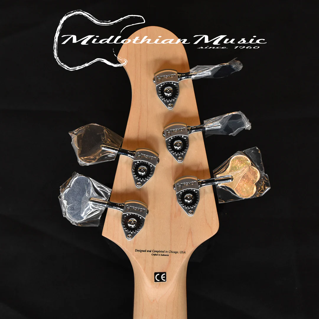 Lakland Skyline 55-02 Deluxe 5-String Bass - Satin Honey Burst Finish (180501191) w/FREE GATOR GIG BAG - Image 8