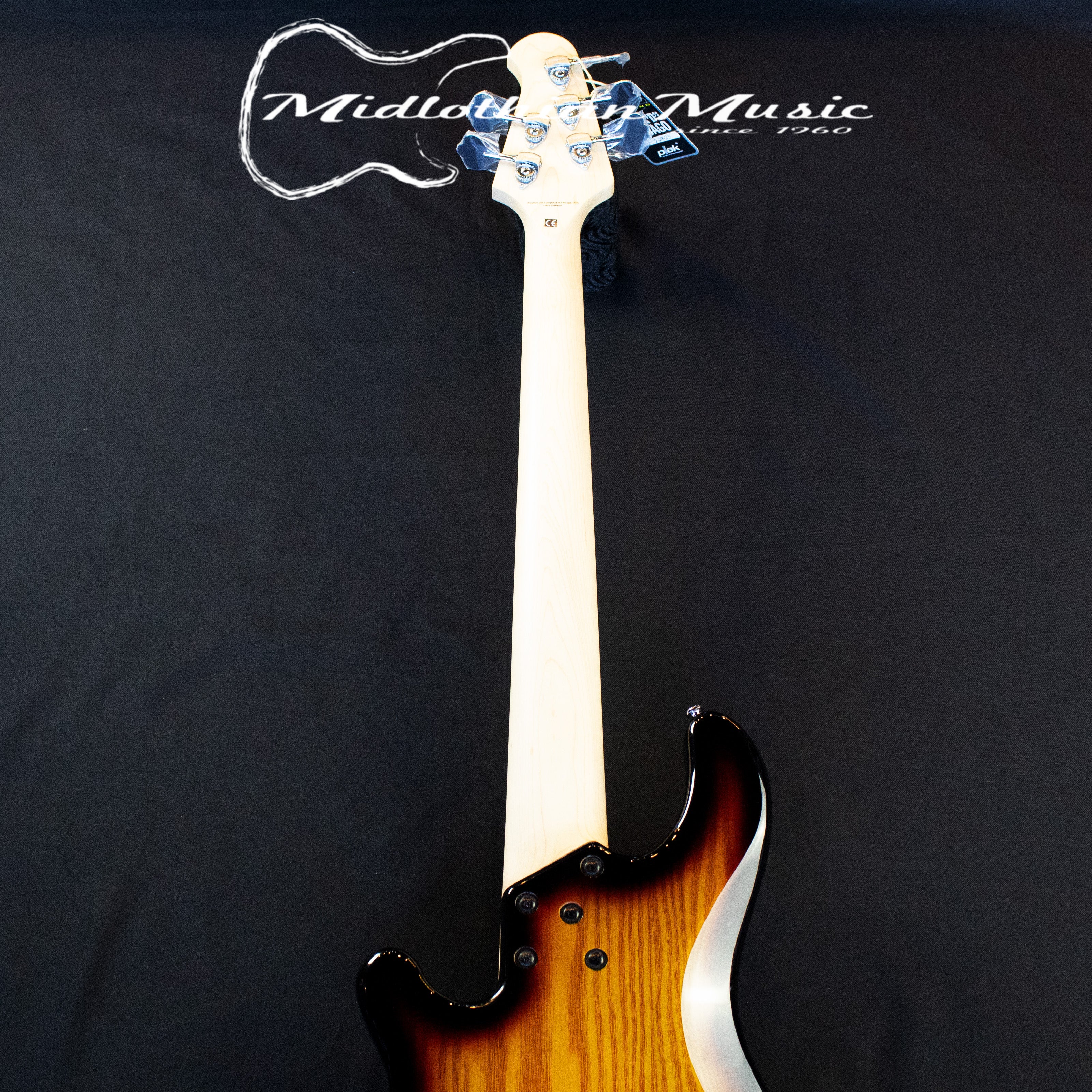 Lakland Skyline 55-01M - 5-String Bass Guitar - 3-Tone Sunburst Gloss Finish (220410437) w/FREE GATOR GIG BAG - Image 7