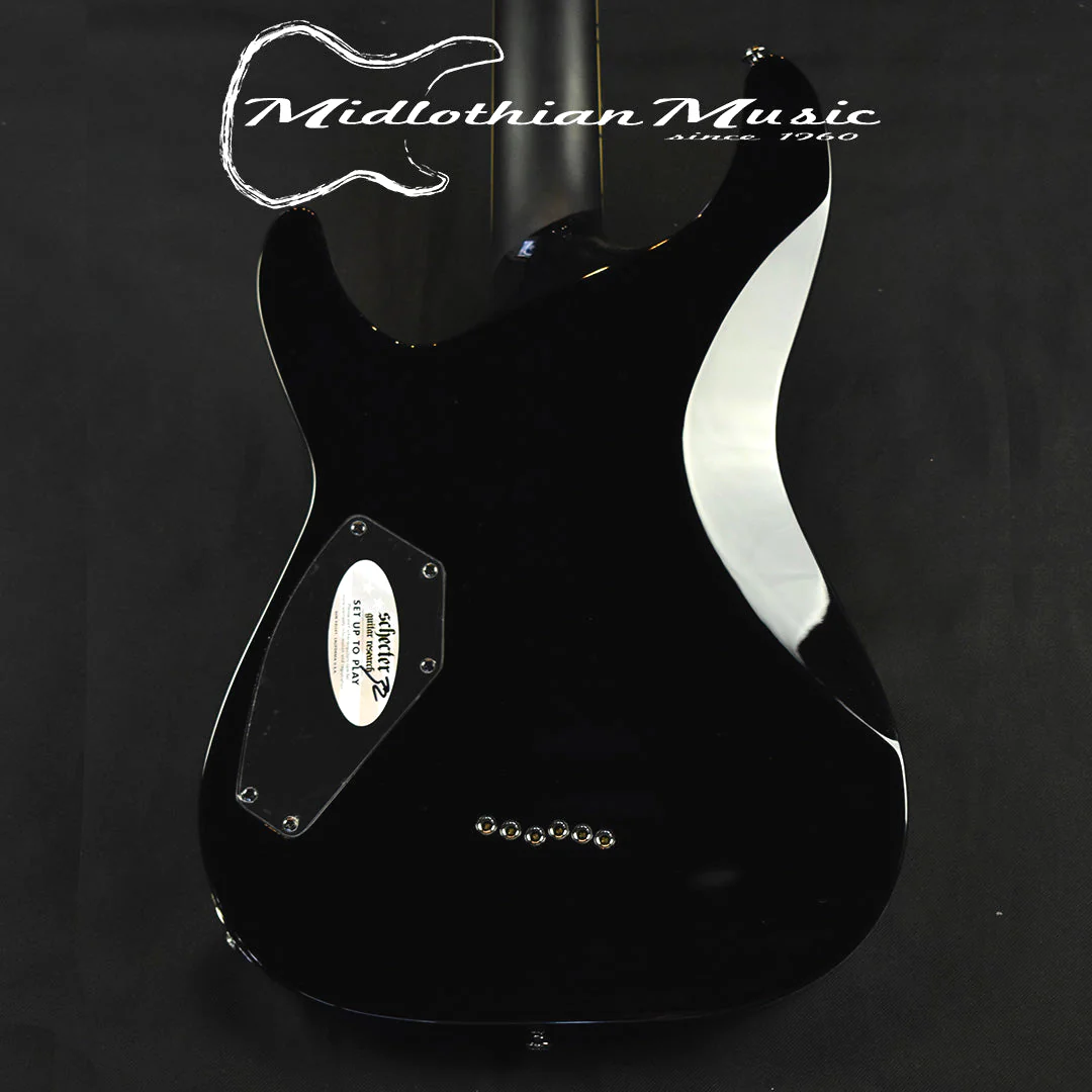 Schecter C-1 Blackjack Electric Guitar - Gloss Black Finish - Image 6