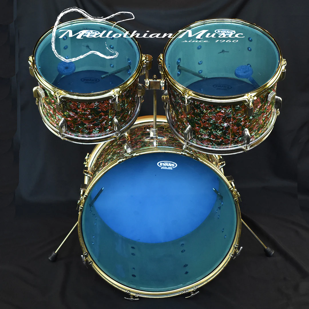 Torodor Vintage 5-Piece Drum Kit w/(2) Cymbal Stands USED - Image 3