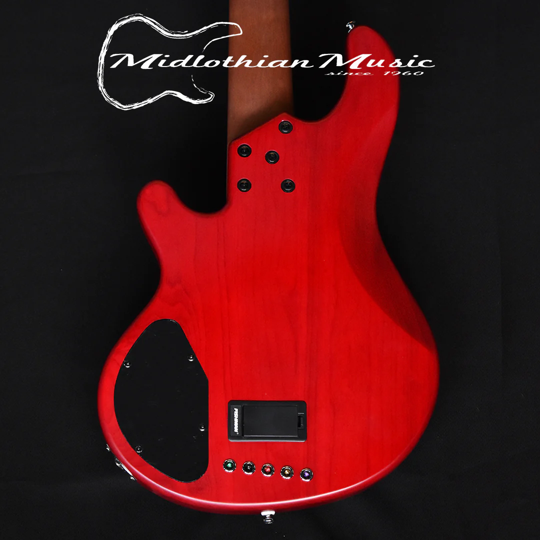 Lakland Skyline 55-02 Deluxe Bass Guitar - Satin Cherryburst (210911528) w/FREE GATOR GIG BAG - Image 6