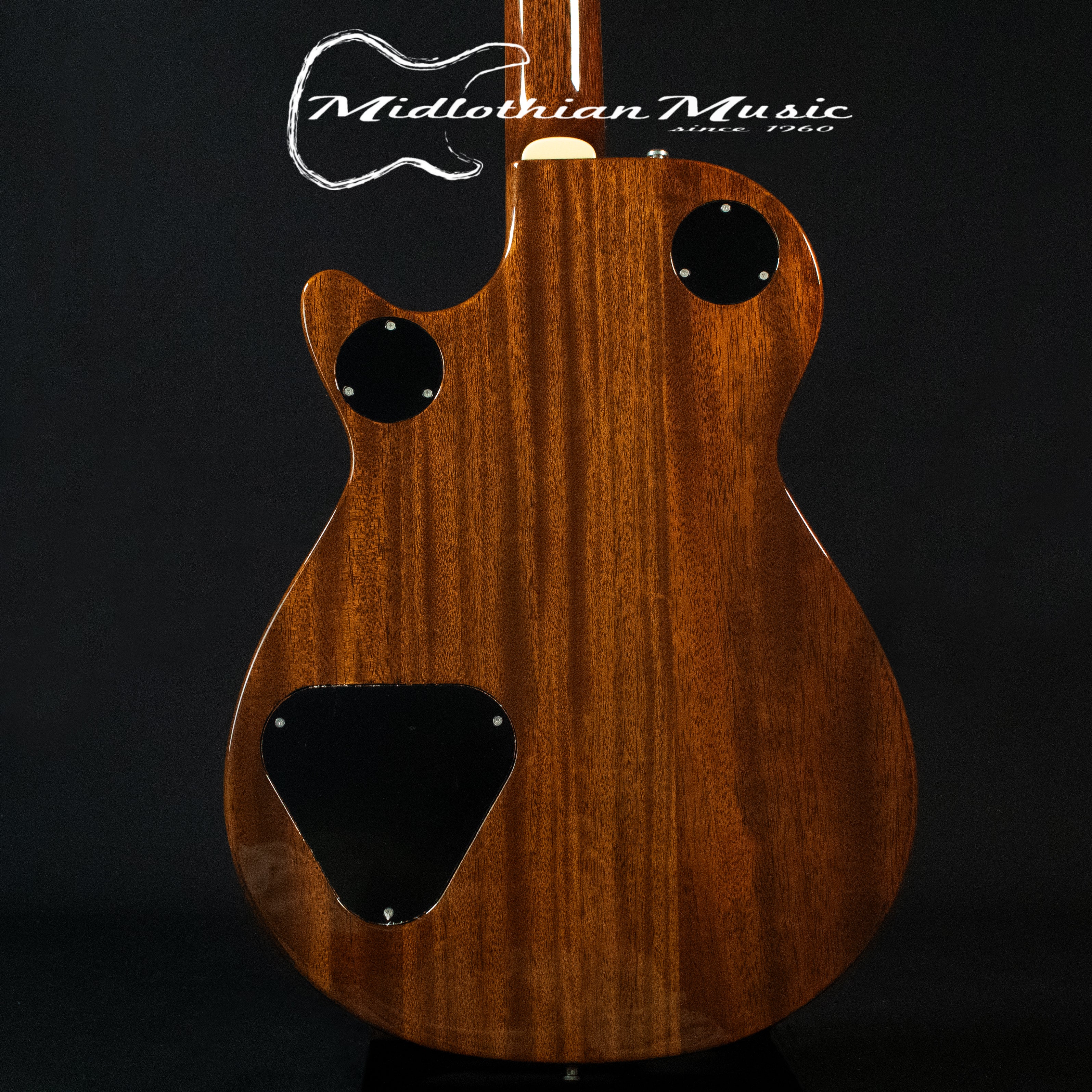 Gretsch G6228 Players Edition Jet BT w/V-Stoptail + Case - Dark Cherry Metallic Gloss Finish - Image 6