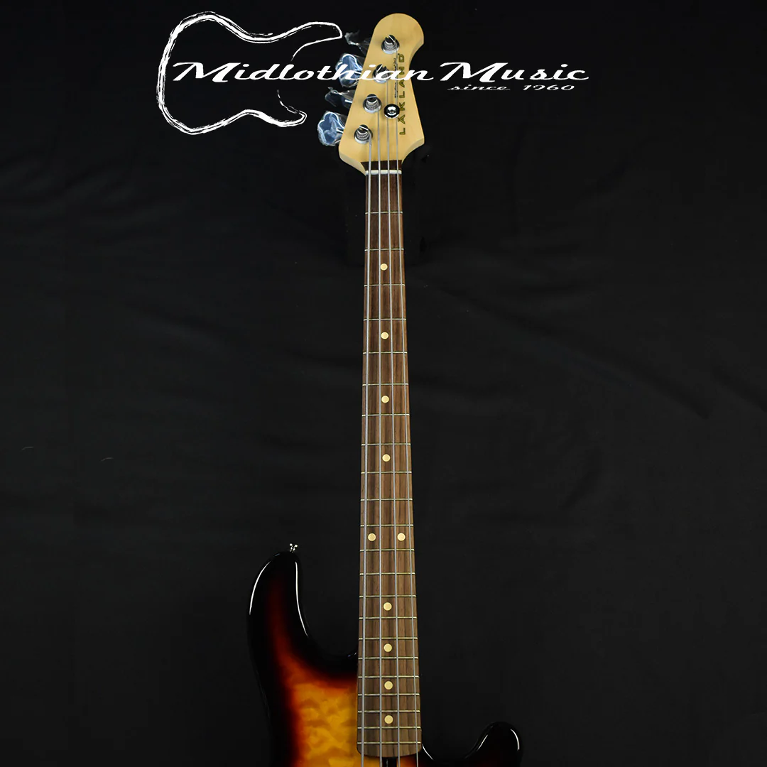 Lakland Skyline 44-02 Deluxe Bass Guitar - 3-Tone Sunburst Finish (121108669) w/FREE GATOR GIG BAG - Image 3